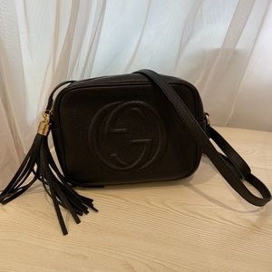 Gucci Black ‘Soho Small Leather Disco Bag’